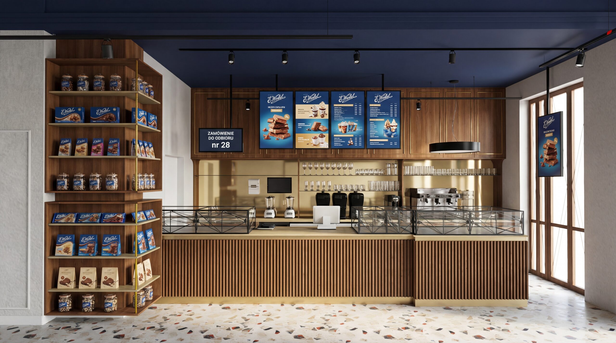 Projektowanie Pijalni Czekolady E.Wedel